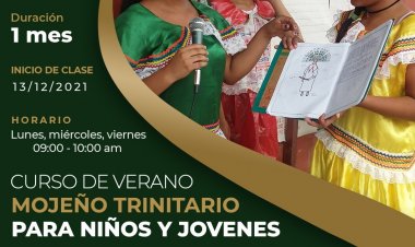 CURSO DE VERANO DE MOJEÑO TRINITARIO PARA NIÑOS Y JOVENES