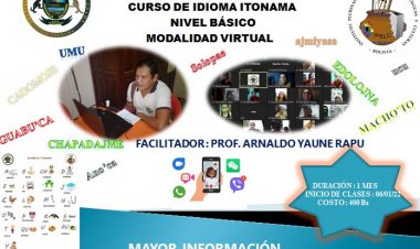 CURSO DE VERANO DEL IDIOMA ITONAMA - MODALIDAD VIRTUAL