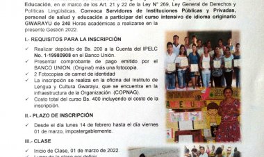 Curso de Aprendizaje de la Lengua Gwarayu