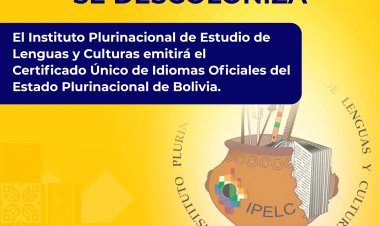 Profundizamos la descolonización del Estado.