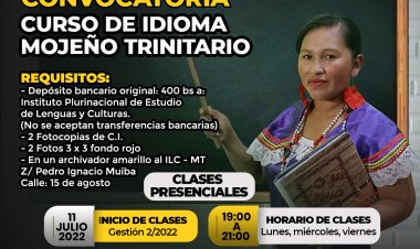 CURSO DE IDIOMA MOJEÑO TRINITARIO NIVEL BÁSICO
