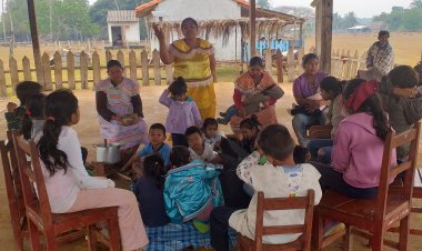 NIDO BILINGÜE COMUNITARIO DE LA NACIÓN JOAQUINIANA REALIZA ACTIVIDADES CON MADRES DE FAMILIA Y UN TOTAL DE 15 NIÑOS EN LA COMUNIDAD CHACO LEJOS