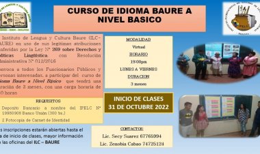 CURSO VIRTUAL DEL IDIOMA BAURE A NIVEL BASICO