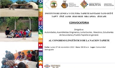 CONGRESO LINGÜÍSTICO DE LA NACION TAPIETE