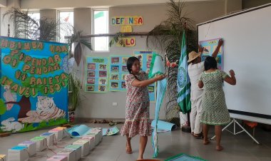 Participación en actividad de defensa en lengua Gwarayu a estudiantes del ESFEM Concepción