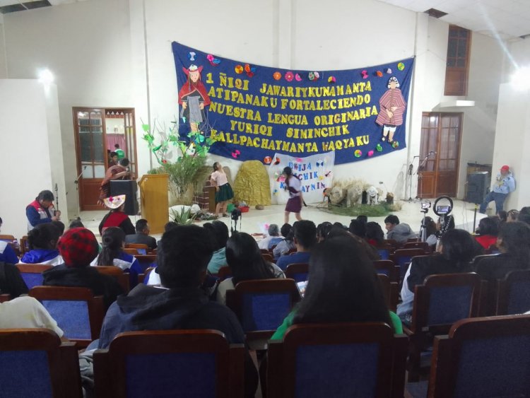 LOS TÉCNICOS DEL (ILCQ),  DESARROLLARON, EL PRIMER CONCURSO DE CUENTOS EN LA ESCRITURA  QUECHUA NORMALIZADA CON  ESTUDIANTES DE LAS ESFMs MARISCAL SUCRE,  FRANZ TAMAYO Y SIMÓN BOLIVAR.