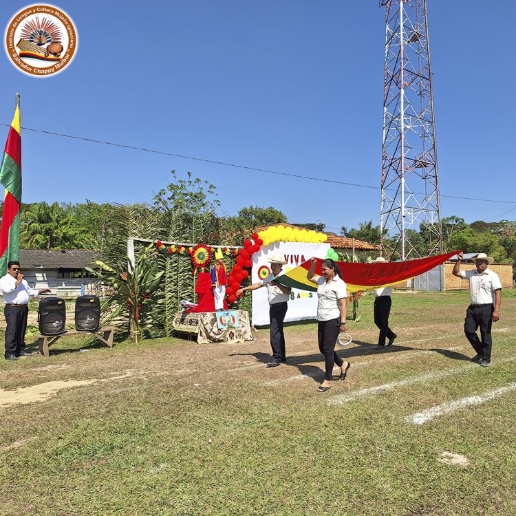 ILC MOJEÑO IGNACIANO RINDIENDO HOMENAJE ESTE 6 DE AGOSTO, COMUNIDAD SANTA RITA