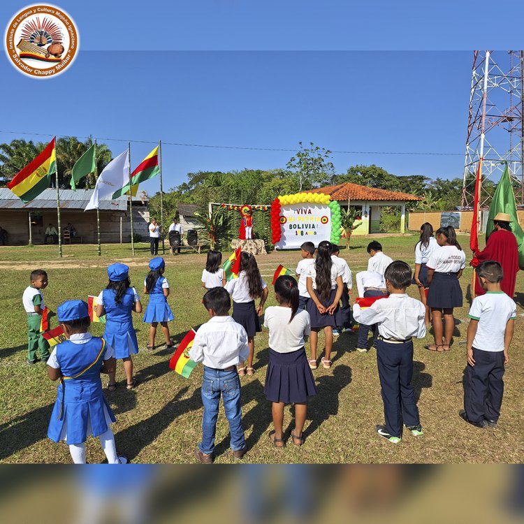 ILC MOJEÑO IGNACIANO RINDIENDO HOMENAJE ESTE 6 DE AGOSTO, COMUNIDAD SANTA RITA