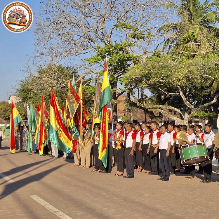 I.L.C. - MOJEÑO IGNACIANO PARTICIPO DEL ACTO CIVICO Y DESFILE EN CONMEMORACION AL 17 DE AGOSTO DIA DE LA BANDERA BOLIVIANA