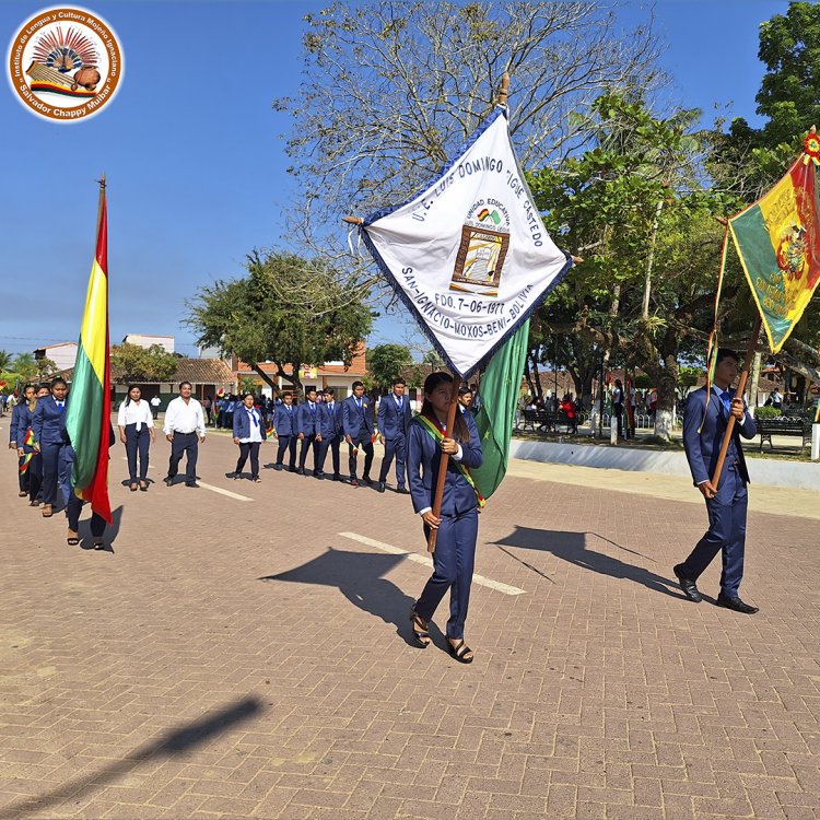 I.L.C. - MOJEÑO IGNACIANO PARTICIPO DEL ACTO CIVICO Y DESFILE EN CONMEMORACION AL 17 DE AGOSTO DIA DE LA BANDERA BOLIVIANA