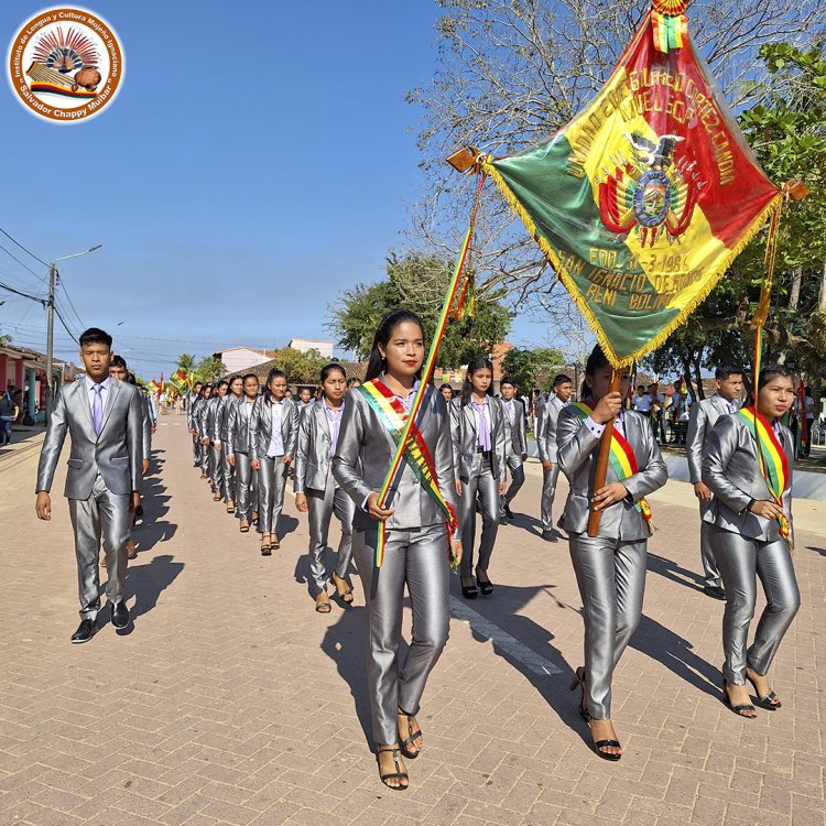 I.L.C. - MOJEÑO IGNACIANO PARTICIPO DEL ACTO CIVICO Y DESFILE EN CONMEMORACION AL 17 DE AGOSTO DIA DE LA BANDERA BOLIVIANA