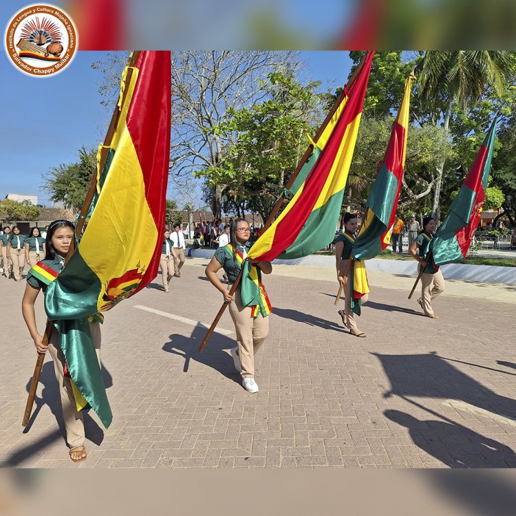 I.L.C. - MOJEÑO IGNACIANO PARTICIPO DEL ACTO CIVICO Y DESFILE EN CONMEMORACION AL 17 DE AGOSTO DIA DE LA BANDERA BOLIVIANA