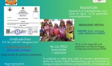 CONVOCATORIA PUBLICA CURSO GUARANI
