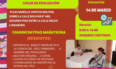 ILC - QUECHUA / La Paz  kitipi qhichwa rimaqkunapaq, qillqaqkunapaq chaninchay wakichi