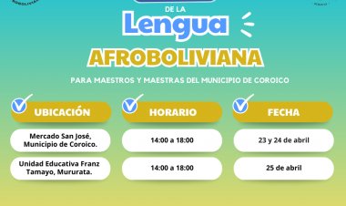 TALLER DE CAPACITACIÓN A MAESTROS Y MAESTRAS DEL MUNICIPIO DE COROICO