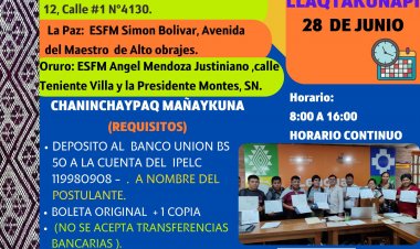 ILC-Q /Jawkaykuski killapaq chaninchaykuna (evaluación para el mes de junio).