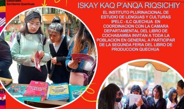 ILC-QUECHUA/ QUCHAPAMPA LLAQTAPI KAY 08 P'UNCHAW CHAKRAYAPUY KILLA 2024 WATAPI ISKAY KAQ P'ANQA RIQSICHIYPAQ MINK'AY