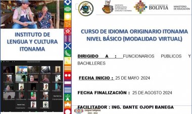 ILC ITONAMA FINALIZA CURSO DE ENSEÑANZA DEL IDIOMA ORIGINARIO ITONAMA