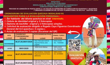 ILC Quechua 2025 MODALIDAD B1 CHANINCHAYPAQ WAKICHIY