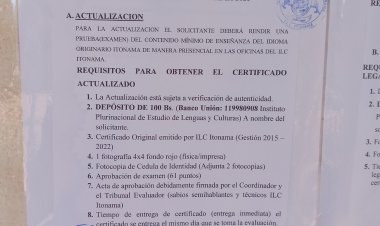 QUIERES ACTUALIZAR Y LEGALIZAR TU CERTIFICADO DE IDIOMA ITONAMA?