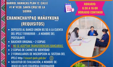 ILC - Quechua / SANTA CRUZ LLAQTAPI QHICHWA RIMAQKUNAPAQ CHANINCHAY ( EVALUACIÓN EN LA CIUDAD DE SANTA CRUZ EL  10 Y 11 DE JULIO).