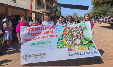 IPELC - ILC BAURE. LA NACIÓN BAURE RINDE HOMENAJE A NUESTRA QUERIDA PATRIA BOLIVIA EN SU BICENTENARIO