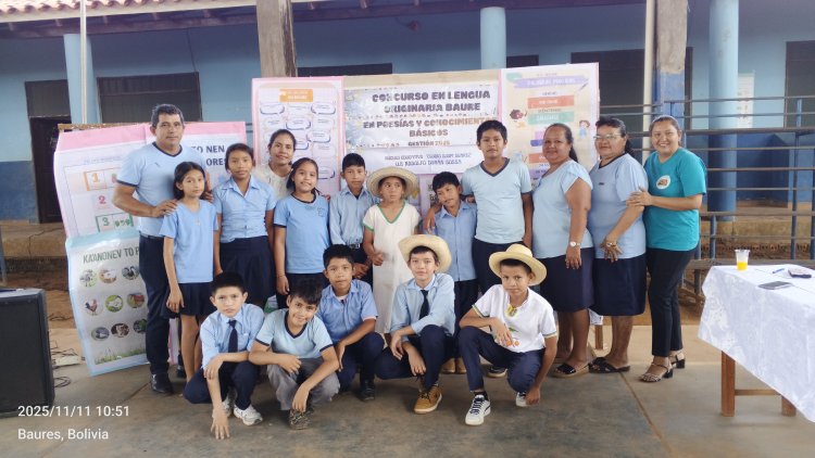 CONCURSO ESTUDIANTIL EN LENGUA ORIGNARIA BAURE, U.E RODOLFO DURÁN SOSSA