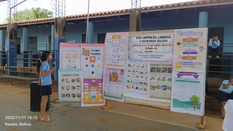 CONCURSO ESTUDIANTIL EN LENGUA ORIGNARIA BAURE, U.E RODOLFO DURÁN SOSSA