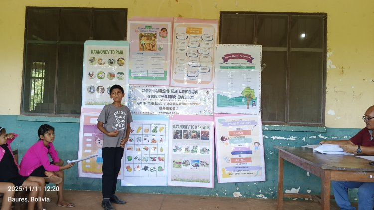 CONCURSO ESTUDIANTIL EN LENGUA ORIGINARIA BAURE: POESÍAS Y CONOCIMIENTOS BÁSICOS DE LA LENGUA BAURE, U.E LA ALTAGRACIA