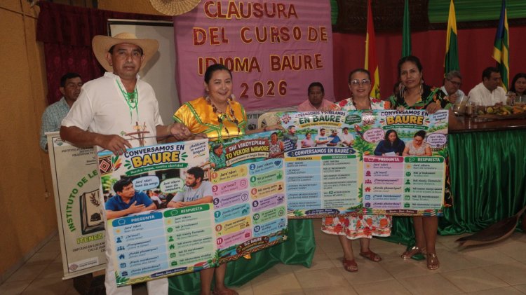 CLAUSURA DEL CURSO DE IDIOMA BAURE A NIVEL BÁSICO Y ENTREGA DE CERTIFICADOS