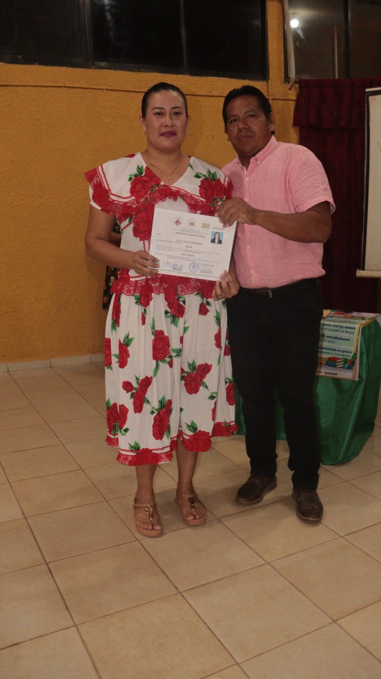 CLAUSURA DEL CURSO DE IDIOMA BAURE A NIVEL BÁSICO Y ENTREGA DE CERTIFICADOS